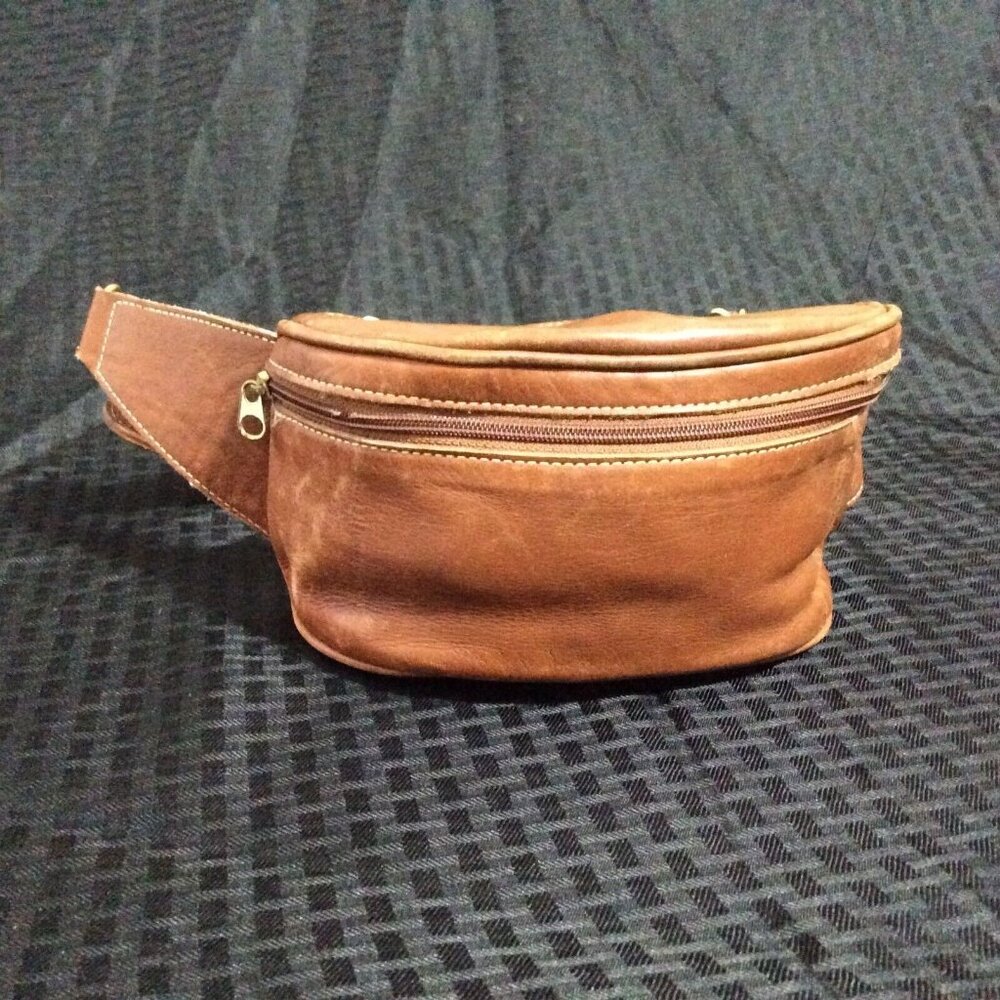Vintage Coach Canteen Brown Leather Fanny Pack Belt Bag 0515 Adjustable Waist
